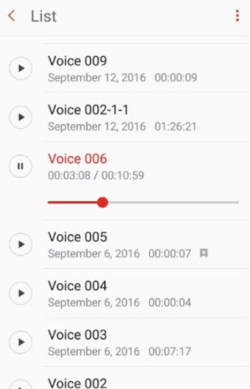 三星自带录音软件