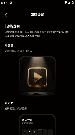 静影隐私播放器